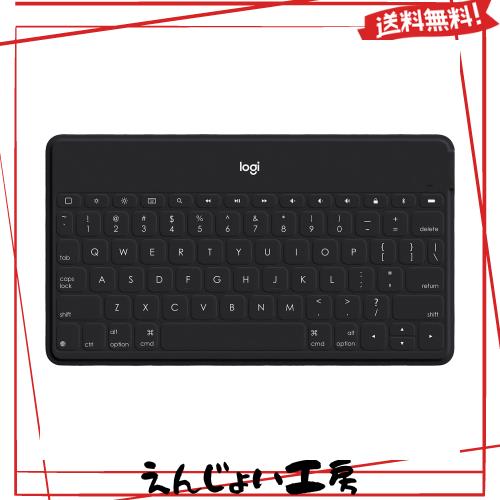 ロジクール KEYS-TO-GO iK1042BKA 第9世代 iPad iPhone キーボード ポータブル ブラック Bluetooth 薄型 充電式 iPhoneスタンド付 ワイヤの通販は