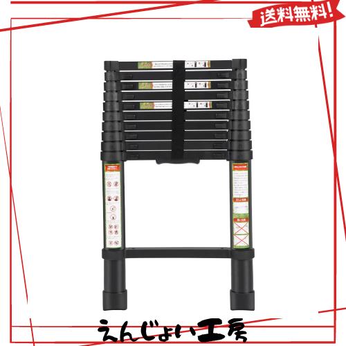 RIKADE 伸縮はしご 耐荷重150kg 軽量 持ち運びやすい 折り畳み 伸縮梯子 多機能アルミはしご 自動ロック スライド式 伸縮自在 梯子 室内の通販は 13,569円