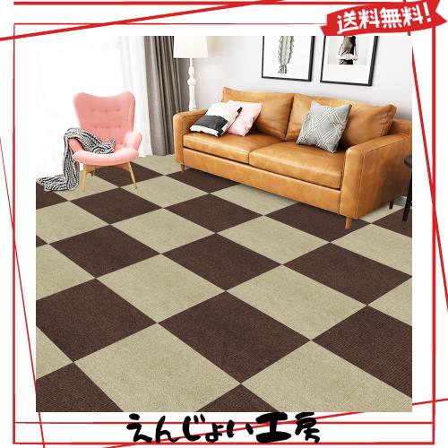 HUIJIE ジョイント マット 吸着 滑り止め カーペット パズルマット30x30cm 40枚 大判 防音 フローリング 防音マット 床の保護と装飾 ずれ