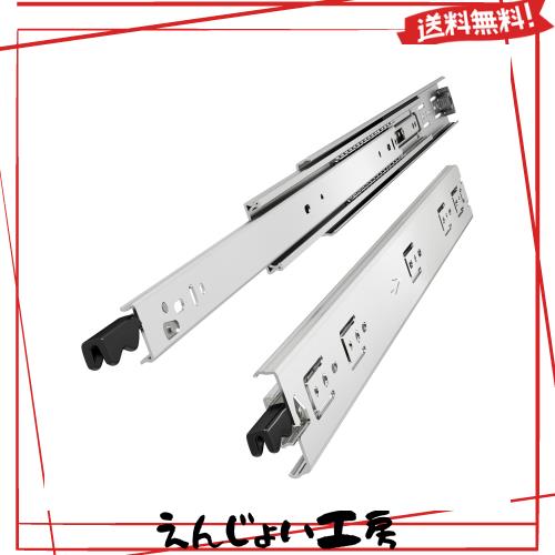 VADANIA 700mm 重量用スライドレール ロック付き #VD1551 Heavy Duty引き出しスライド ３段引 フルエクステンション ボールベアリング 左