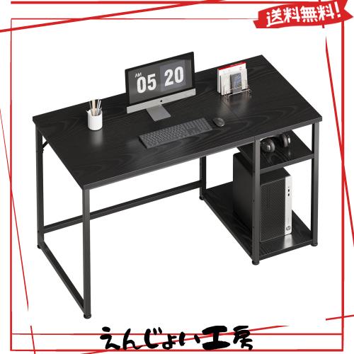 Maihail デスク パソコンデスク ラック付き 120 デスク desk 机 pcデスク ?子 ゲーミングデスク カウンターテーブル 勉強机 家具 パソコの通販は 8,437円