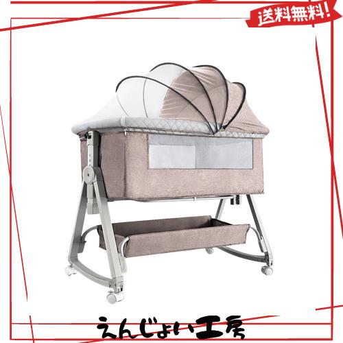 Kino Linpo ベビーベッド 高さ6段調節可能 61tdpEISF0L._UF894,1000_QL80_.jpg