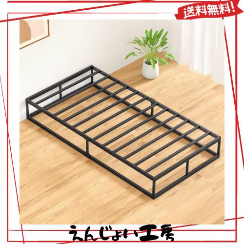 PRTONE ベッドフレーム シングル メタル シングルベッド パイプベッド 静音 すのこベッド 一人暮らし ロー ミドル ベッド 狭い空間向け の通販は 9,295円