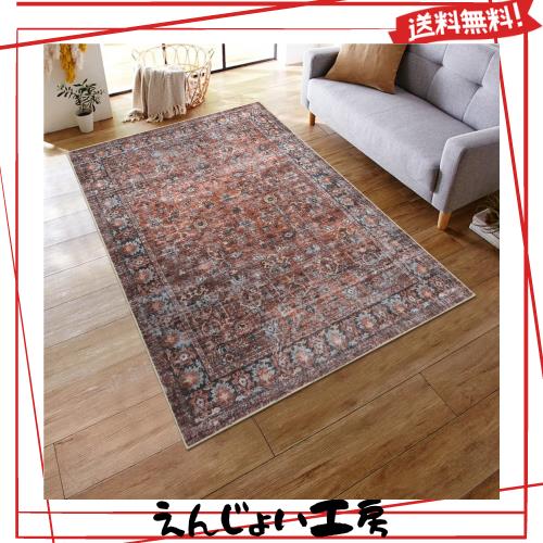 HAOCOO ラグ 洗える 120×160cm オールシーズン適用 ペルシャ風 ラグマット 1.5畳 ふわふわ おしゃれ 滑り止め 低反発 防ダニ 防臭 軽量 の通販は 6,345円