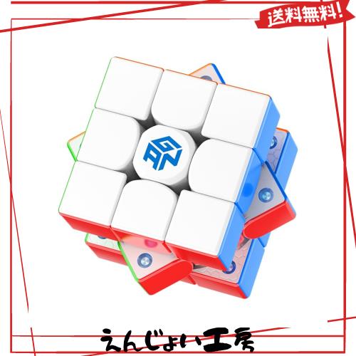 GAN356 Maglev, 公式 競技用 マグネットキューブ - GAN 356 高機能 磁石 ガンキューブ 3x3 ステッカーレス 回しやすい マジックキューブ