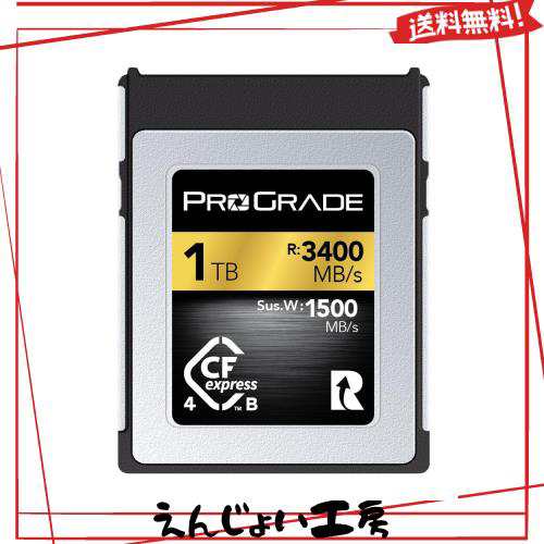 ProGrade Digital CFexpress 4.0 Type B GOLD 1TB メモリーカード (最大読込3400MB/s 最大書込3000MB/s) プログレードデジタル 正規輸入の通販は