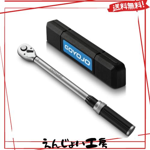 GOYOJO トルクレンチ プレセット型 差込角(1/2インチ) 10-110N.m 両回転対応 トルク精度 ±3% 自動車用、自電車、オートバイ、機械の整備