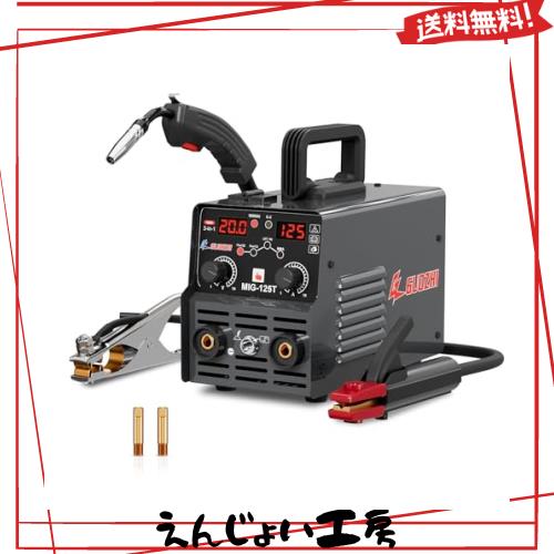 GZ GUOZHI 溶接機 100v 半自動 125A アーク溶接 ノンガスワイヤー溶接 