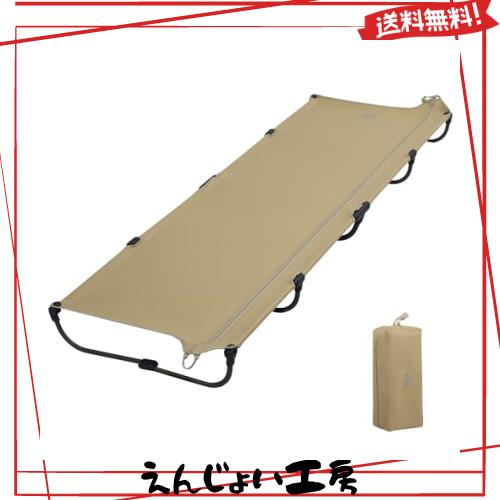TIMBER RIDGE キャンプコット 軽量2.9kg 数秒セットアップ 折りたたみ 一体式 アルミ+スチール製 耐荷重102kg L190.5*W66*H15.5cm キャン