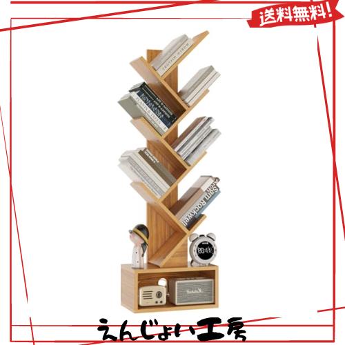 YMYNY 本棚6階建て間仕切り 立て棚 大容量木の棚 テープ置物格 独立式棚 ホームオフィスリビングオフィス用 38 x 19 x 112 cm CD転倒防止 6,319円