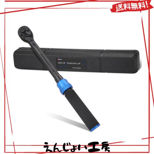 UYECOVEトルクレンチ プレセット型 差込角9.5 mm (3/8インチ) 5-60N.m トルクレンチ バイク タイヤ交換 オートバイトルクレンチ 車 エン
