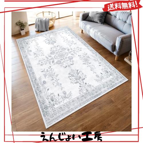 HAOCOO カーペット 洗える 140х200cm ラグ 約1.5畳 オールシーズン適用 ペルシャ風 じゅうたん 滑り止め 低反発 防音 寝室 リビング ラ