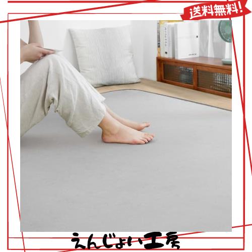 SOMANT ラグ カーペット 夏用ラグマット 絨毯 滑り止め付き 防音 厚手 防ダニ 防臭 素肌にやさしい 北欧風 おしゃれ 抗菌 床保護 転倒をの通販は 5,338円