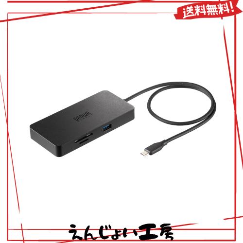 サンワサプライ USB Type-C ドッキングステーション USB-DKM5BKの通販は 15,413円