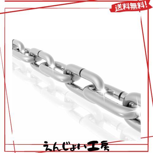 強力 ステンレスチェーン SUS304 ビクターチェーン 鎖 雑用チェーン ペット 侵入防止 飼育 DIY 固定2mm 3mm 4mm 5mm (8mm 4m)の通販は 15,913円