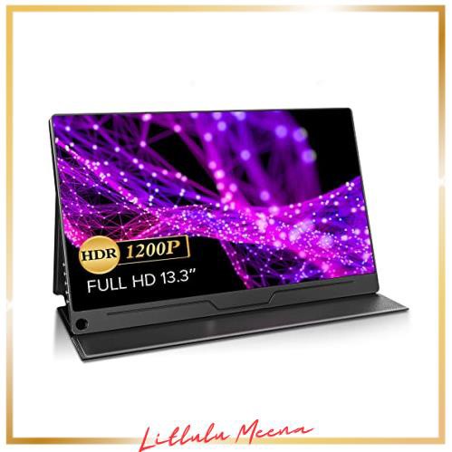 EVICIV モバイルモニター 13.3インチ 1920*1200 ポータブルディスプレイ 薄型 軽量 IPSパネル USB Type-C 標準HDMI ケース付 VESA対応 ペの通販は