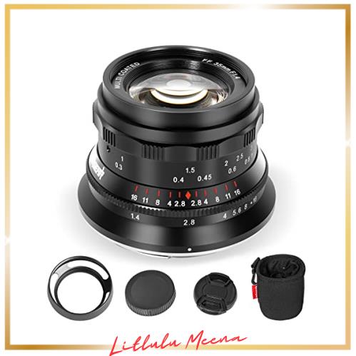 PERGEAR 35mm F1.4 フルサイズ マニュアルフォーカスレンズ 単焦点レンズ (Eマウント, ブラック)の通販は