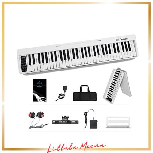Cossain BX-18 電子ピアノ 61鍵盤 折り畳み式 初心者セット ワイヤレス 