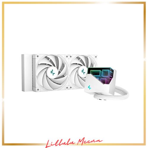 DeepCool LT520 WH 液体クーラー240mm第4世代デュアルチャンバーポンプ3100RPM多次元インフィニティミラーARGBブロック280w TDP AIOクーの通販は