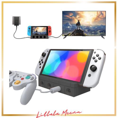 Switch ドック+ gcコントローラー接続タップ ニンテンドー Tomistan【HDMI 4K＆1080Pテレビ出力】Switch 用充電スタンド  TURBO連発機能対の通販はau PAY マーケット - Litlulu Meena | au PAY マーケット－通販サイト