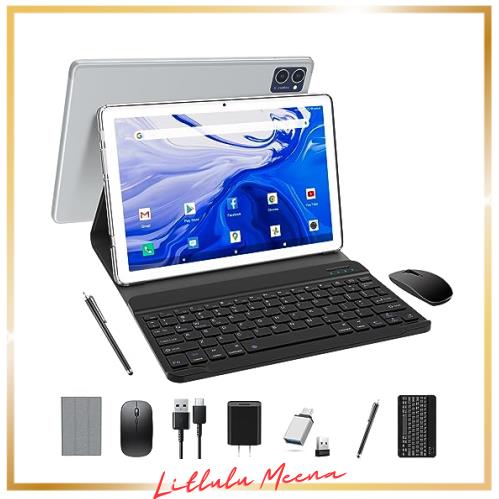 【QUKENK NEW 2IN1Android12 WIFIタブレット】8コアCPU、10インチタブレット、ROM128GB+1TB拡張可能タブレット、5G/2.4GHz Android WIFIの通販は