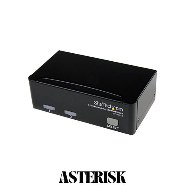 StarTech.com 2ポートUSB接続KVMスイッチ PCパソコン2台用CPU切替器 USB/VGAケーブル付属 SV231USBの通販は