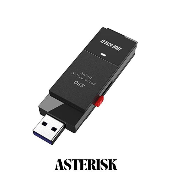 バッファロー SSD 外付け 2.0TB USB3.2 Gen2 読込速度600MB/秒 PS5/PS4メーカー動作確認済 コンパクト 小型 Type-Cアダプター付属 ブラッの通販は