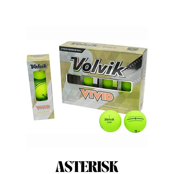 2022年 Volvik(ボルビック)ゴルフボール VIVID 22 オレンジ 1ダース(12