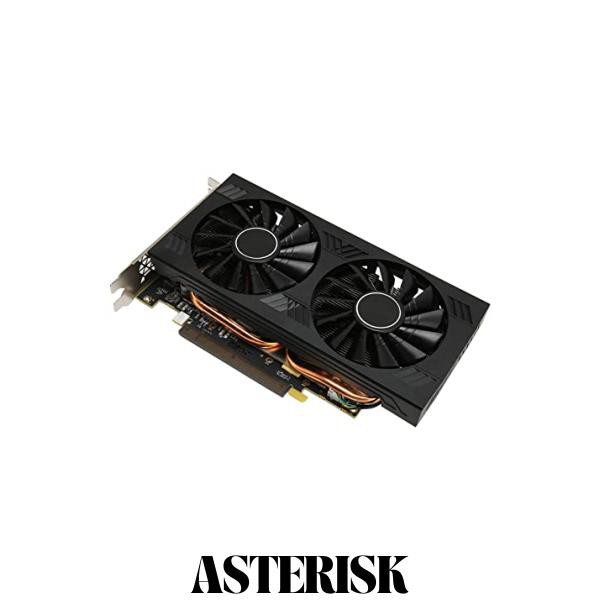 RX580 8GB グラフィックス カード、PC ビデオ グラフィックス カード GDDR5 256bit 4096x2160、2 つの冷却ファン、HD マルチメディア イの通販は