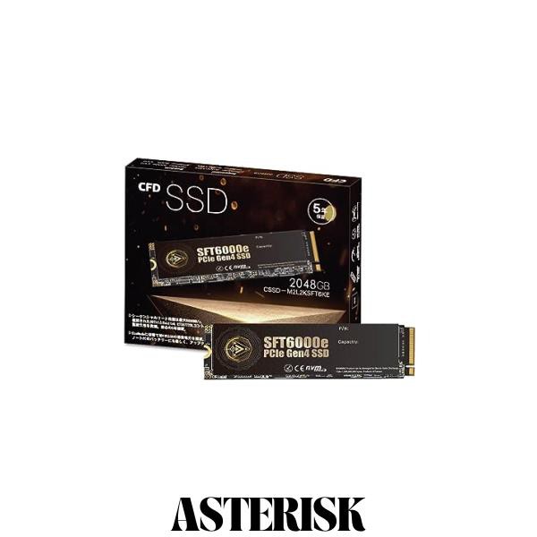 CFD SSD M.2 NVMe SFT6000e シリーズ 3D NAND TLC採用 SSD PCIe Gen4×4 (読み取り最大6000MB/S) M.2-2280 NVMe 内蔵SSD2048GB CSSD-M2L2の通販は 14,121円