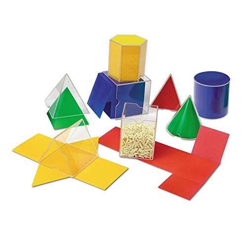 ラーニングリソーシズ (Learning Resources) 算数教材 透明立体図形 ＆ 折りたたみ展開図 正規品 LER0921