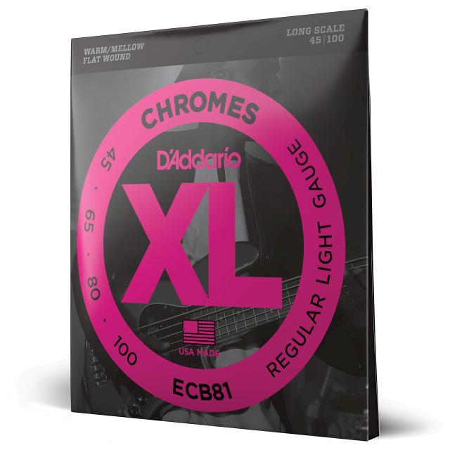 D’Addario ダダリオ ベース弦 フラットワウンド Long Scale .045-.100 ECB81 【国内正規品】