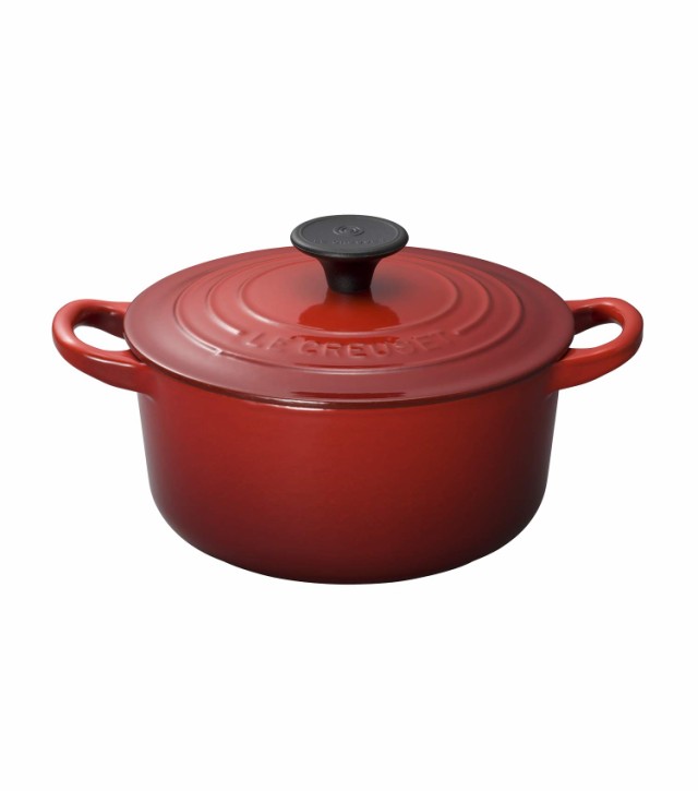 ル・クルーゼ(Le Creuset) 鋳物 ホーロー 鍋 ココット・ロンド 16 cm チェリーレッド ガス IH オーブン 対応 【日本正規販売品】