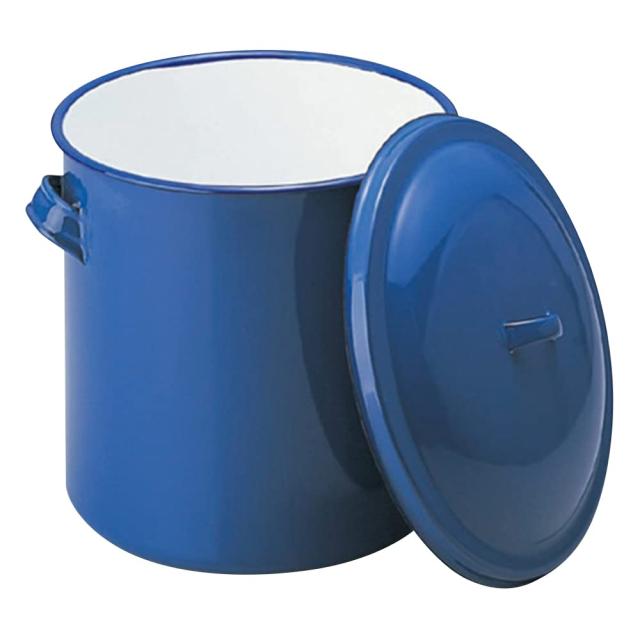 野田琺瑯 ホーロータンク 蓋 手付 33cm ブルー AKT16021の通販は