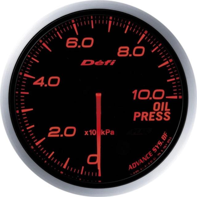 日本精機 Defi (デフィ) メーター【Defi-Link ADVANCE BF】油圧計 (アンバーレッド) DF10202