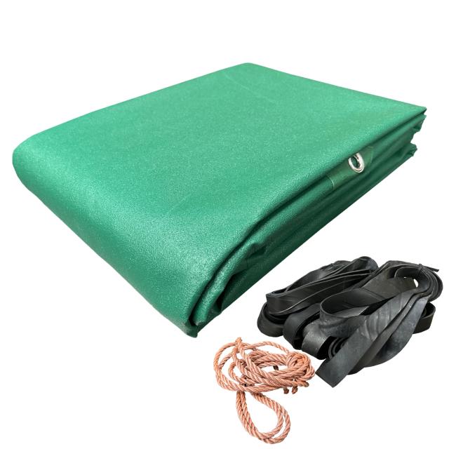 ユタカメイク 帆布トラックシート 3.5m×5.0m H-6 2tLトラック・4tLトラック用 防水 厚手 高耐久 高積み ペケット付き