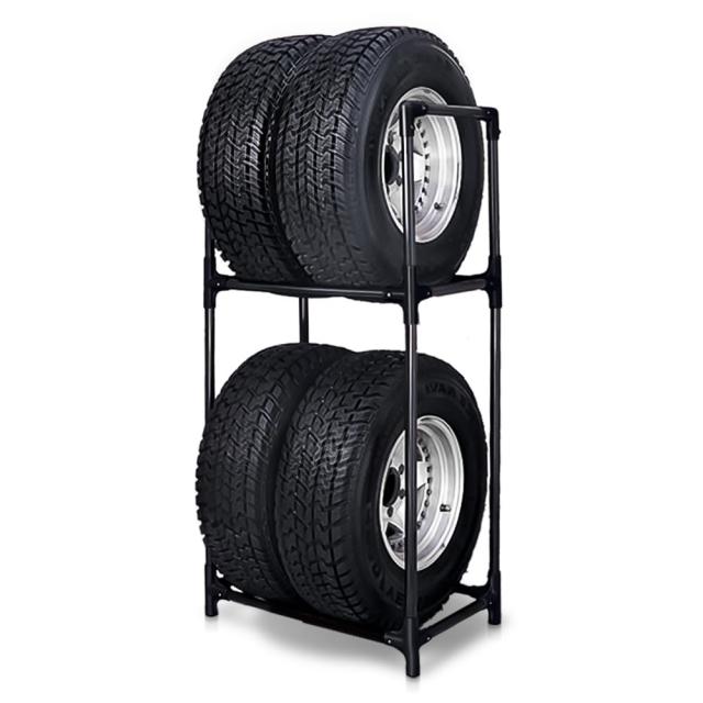 アイリスオーヤマ 樹脂 タイヤラック RV車 幅71×奥行45×高さ144 耐荷重 120kg KTL-710 ブラックの通販は 6,123円