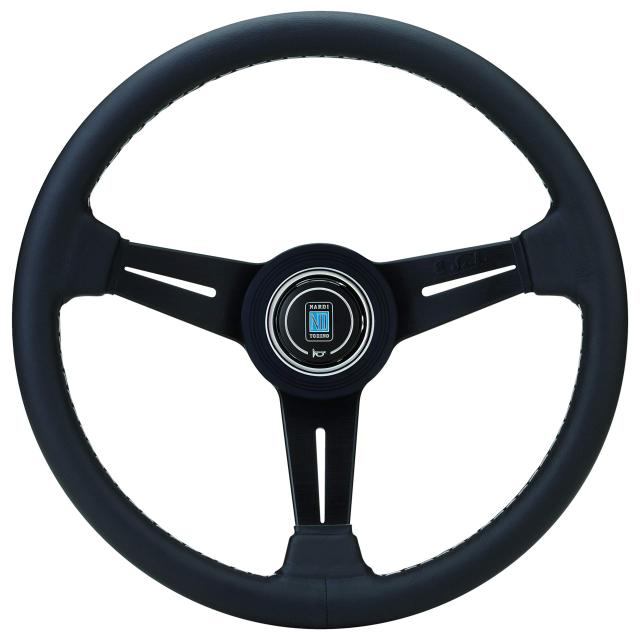 NARDI(ナルディ) CLASSIC(クラシック) ブラックレザー＆ブラックスポーク 360mm ステアリング N130 N130