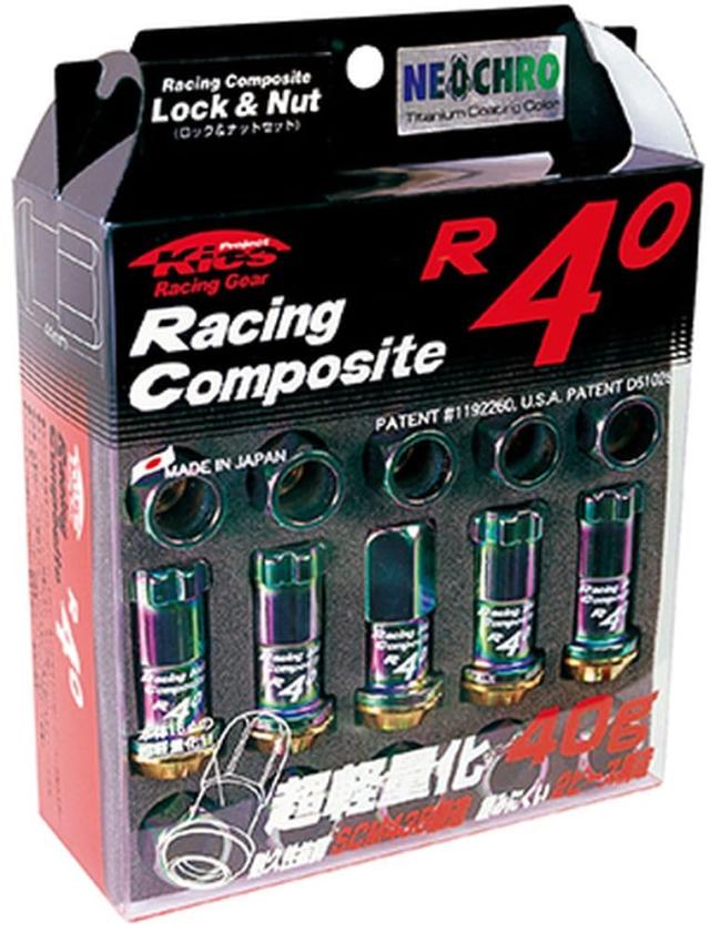 KYO-EI [ 協永産業 ] Racing Composite R40 [ M12×P1.5 ] Nut ネオクロ [ 個数:20P ] [ 品番 ] RC-01N