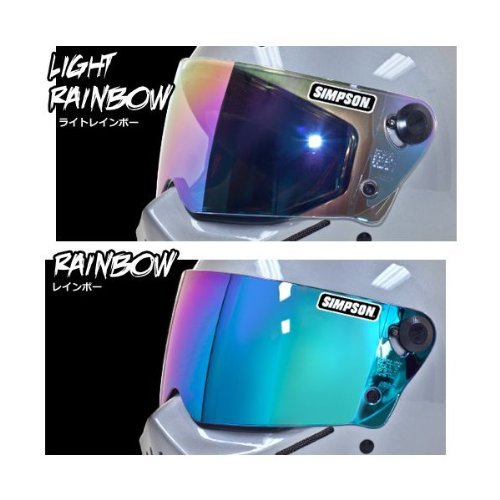 SIMPSON(シンプソン) ミラーシールド ライトレインボー/クリアーベース Model 30 9,606円
