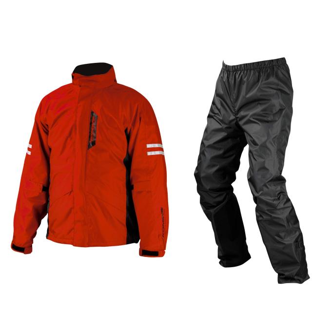 [KOMINE] バイク用レインウェア 03-539 メンズ Red M