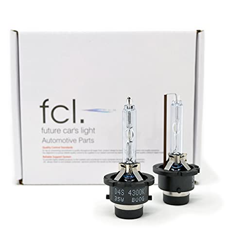 fcl.(エフシーエル) D4S HID バルブ ホワイト 純白色 6000K 車検対応 12V 24V 対応 純正交換 ヘッドライト 35W プロジェクター 左右分2個の通販は
