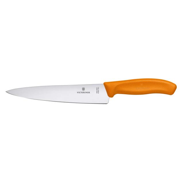 VICTORINOX(ビクトリノックス) シェフナイフ スムーズな切れ味の牛刀包丁 19cm オレンジ 料理の基本となる様々な食材に使えるナイフ 食洗の通販は 6,809円