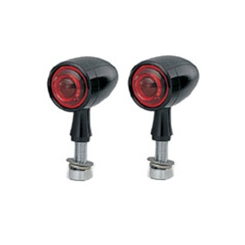 キジマ (kijima) バイク バイクパーツ スターマインB5ウインカーランプ 40φx64mm M10 ビレット 汎用 ブラックアルマイト/クリア 219-109