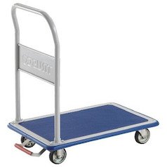 TRUSCO(トラスコ) ドンキーカート 固定式915×615 ピン式固定車ストッパー付き 302NKB 台車 折りたたみ 軽量