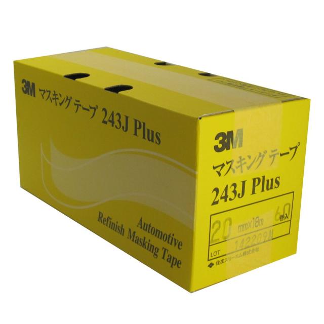 3M No.243J PLUS マスキングテープ 20mm×18M 60巻入