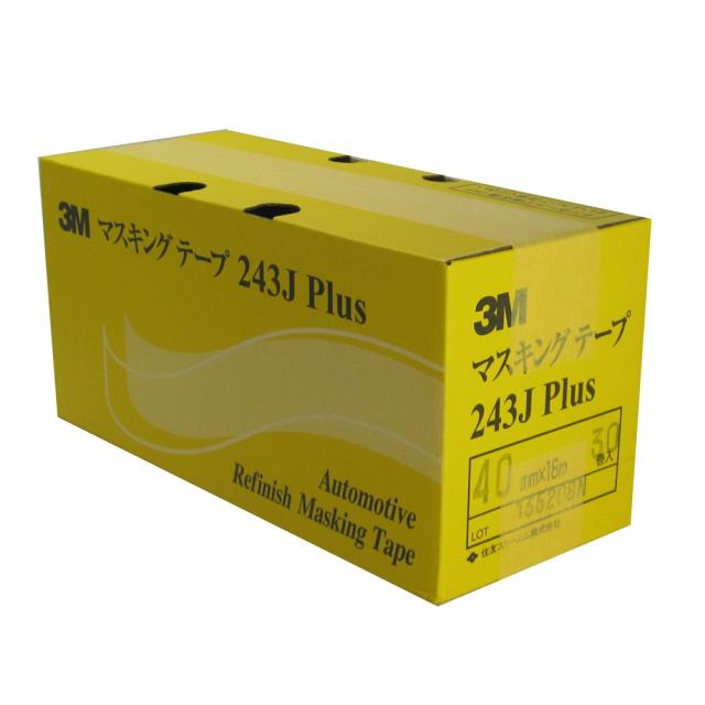 3M No.243J PLUS マスキングテープ 40mm×18M 30巻入