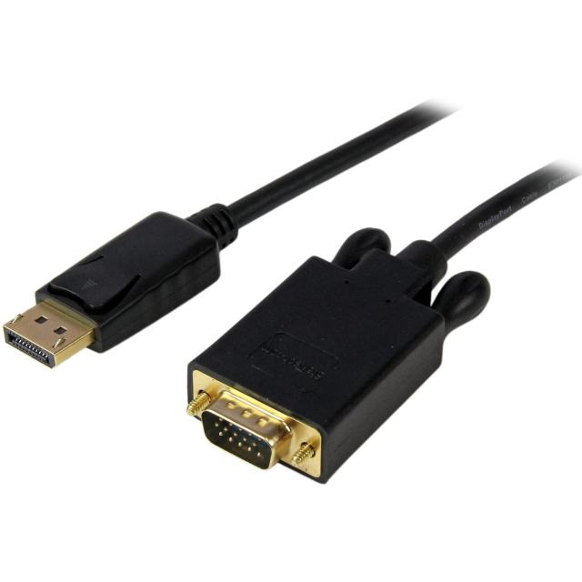 StarTech.com DisplayPort - VGA 変換アダプタケーブル 3m DP(オス) - D-Sub15ピン(オス) 1920x1200 ブラック DP2VGAMM10B 6,063円