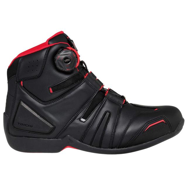 RSタイチ(アールエスタイチ)バイクシューズ ブラック/レッド (24.5cm