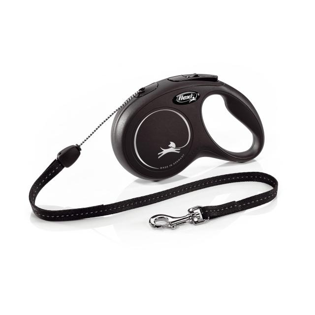 フレキシ (flexi) ニュークラシック コード S(12kg未満) 8m ブラック [犬用リード]